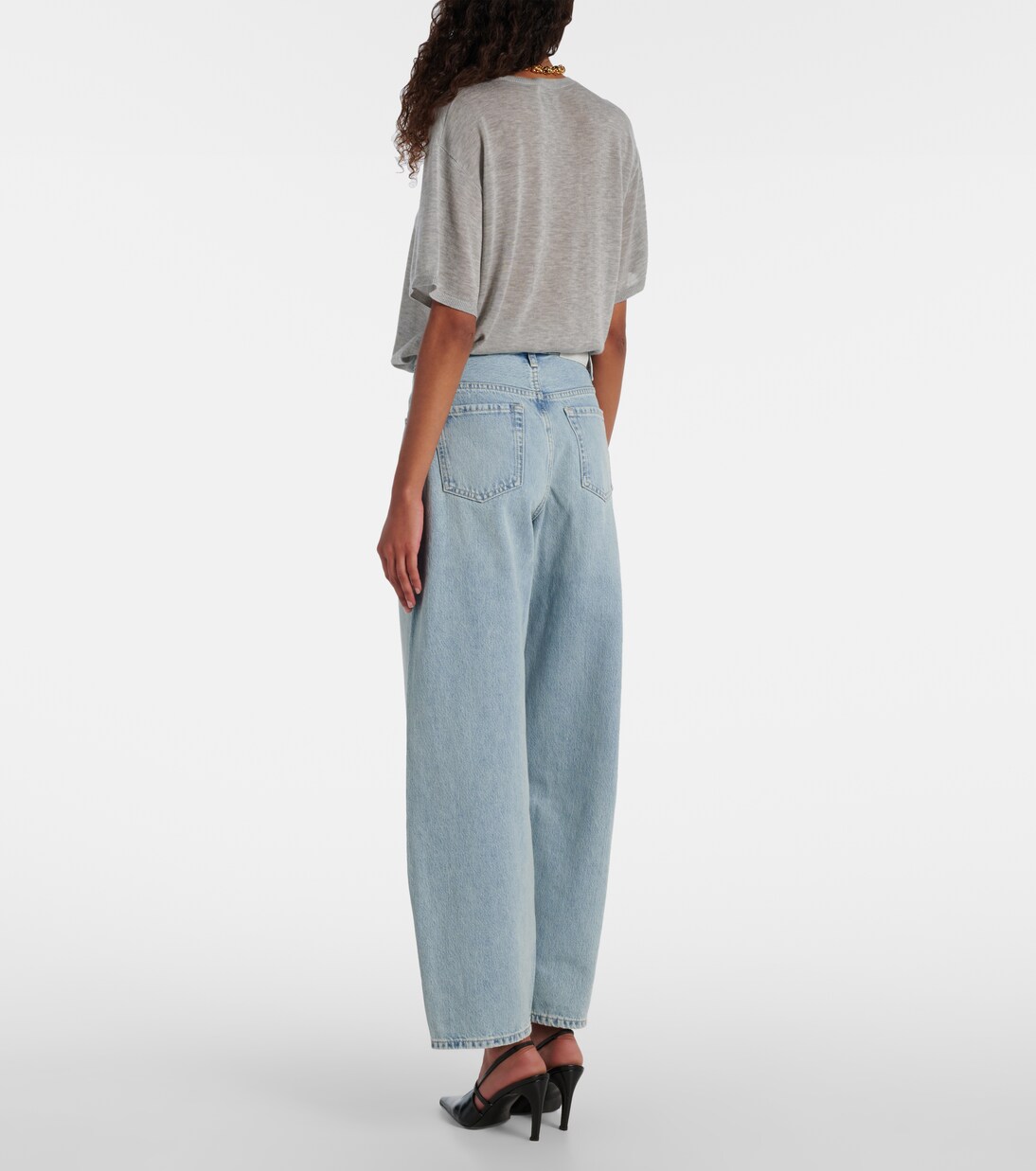Twisted Bonnie mid-rise barrel jeans | 7 For All Mankind