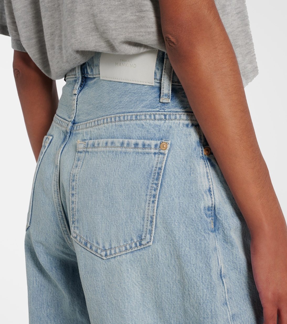 Twisted Bonnie mid-rise barrel jeans | 7 For All Mankind