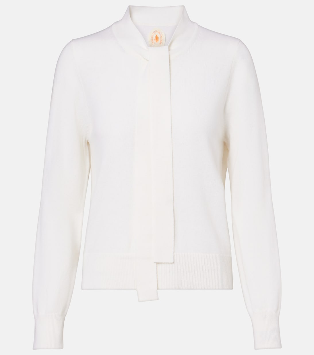 Tie-neck wool and cashmere sweater | Jardin des Orangers