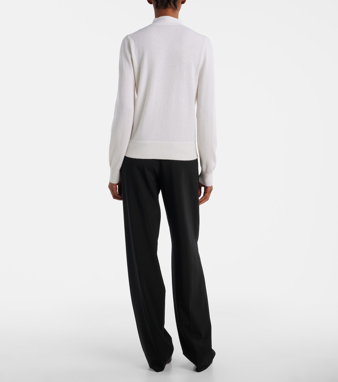 Tie-neck wool and cashmere sweater | Jardin des Orangers