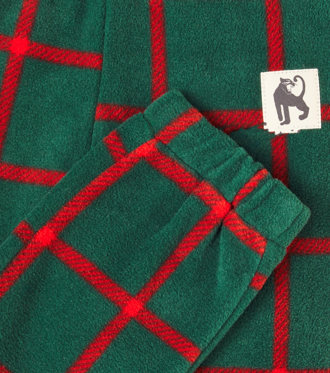 Checked fleece sweatpants | Mini Rodini