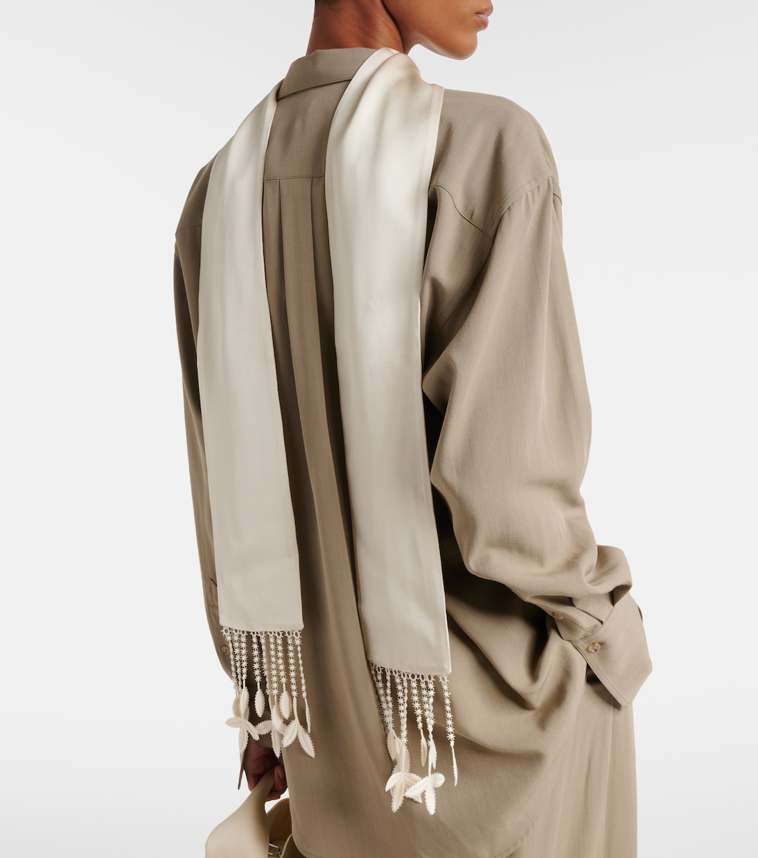 Lace-trimmed scarf | Toteme