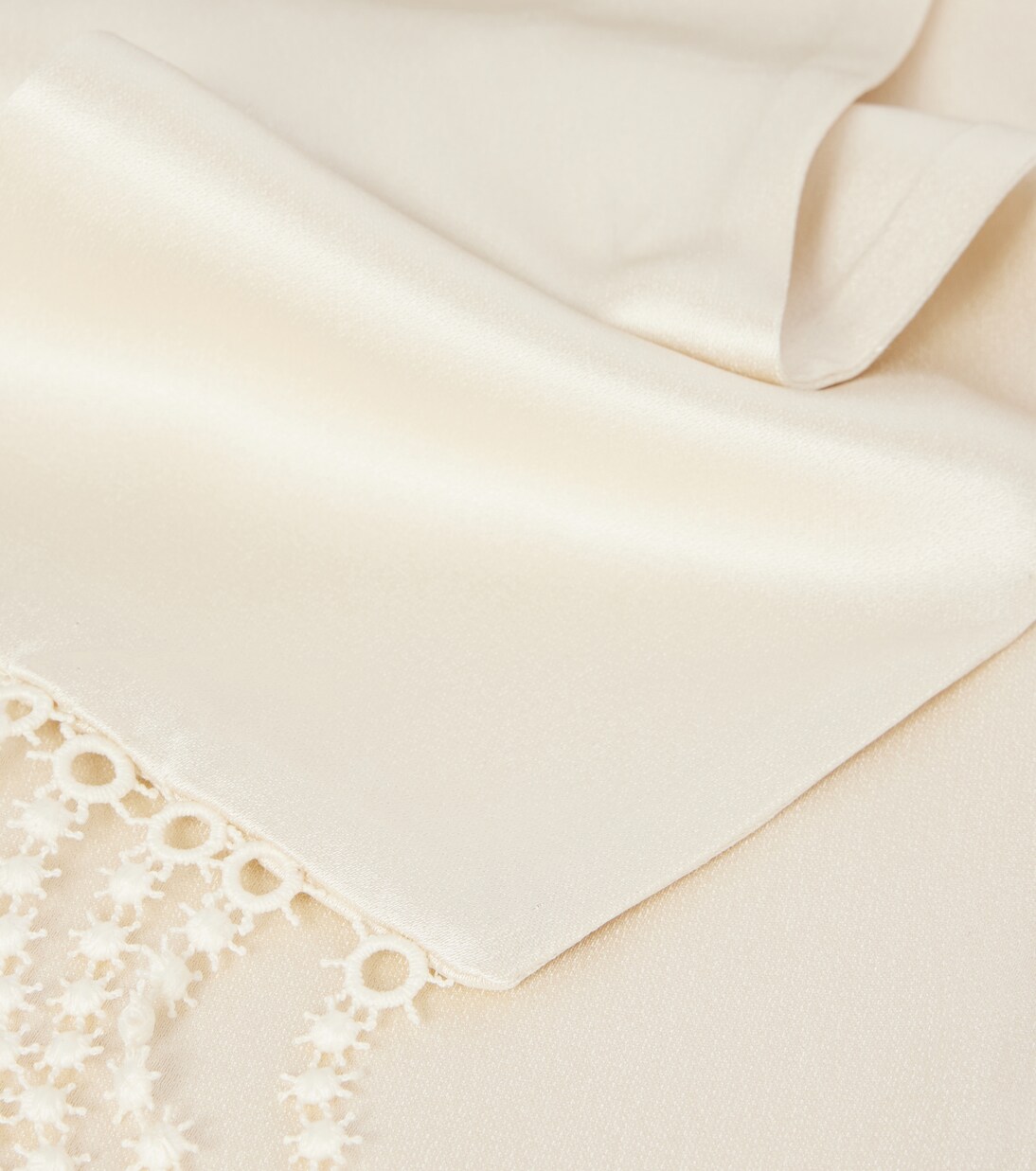 Lace-trimmed scarf | Toteme