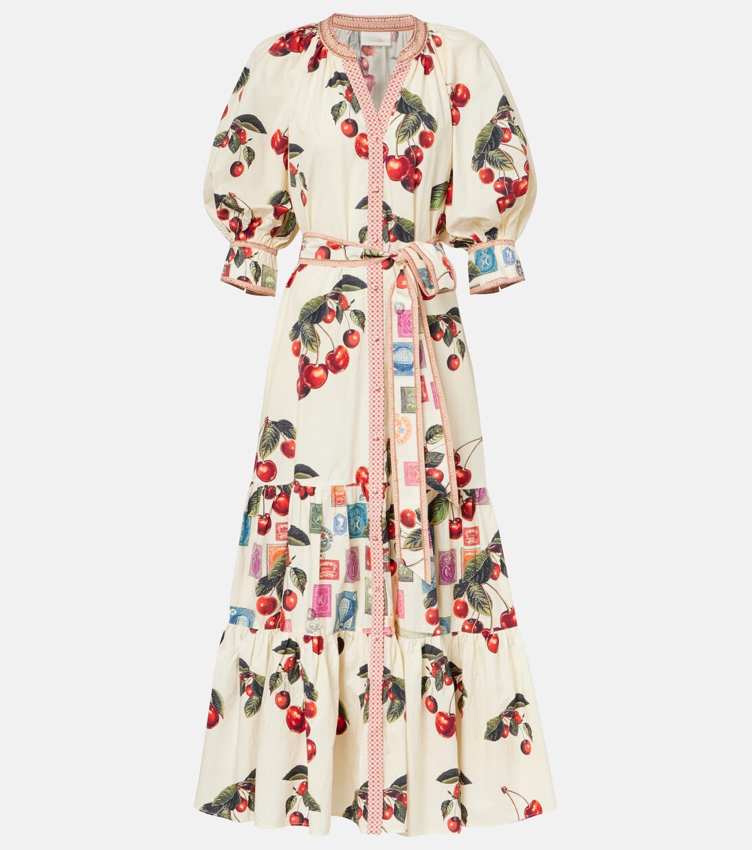 Notes From The Road printed cotton shirt dress | Camilla
