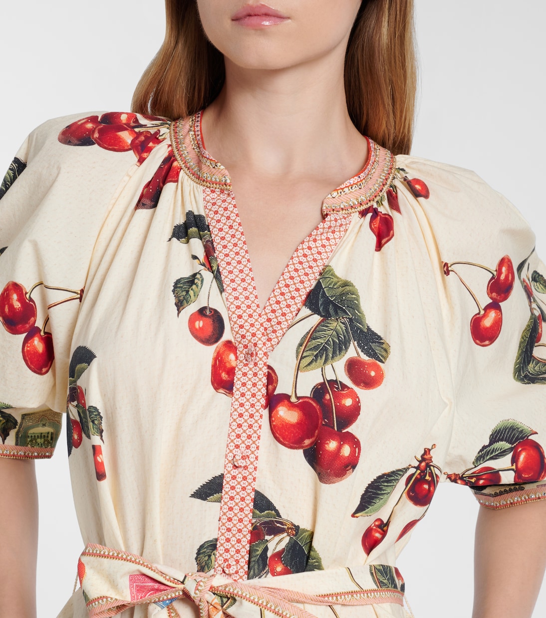 Notes From The Road printed cotton shirt dress | Camilla