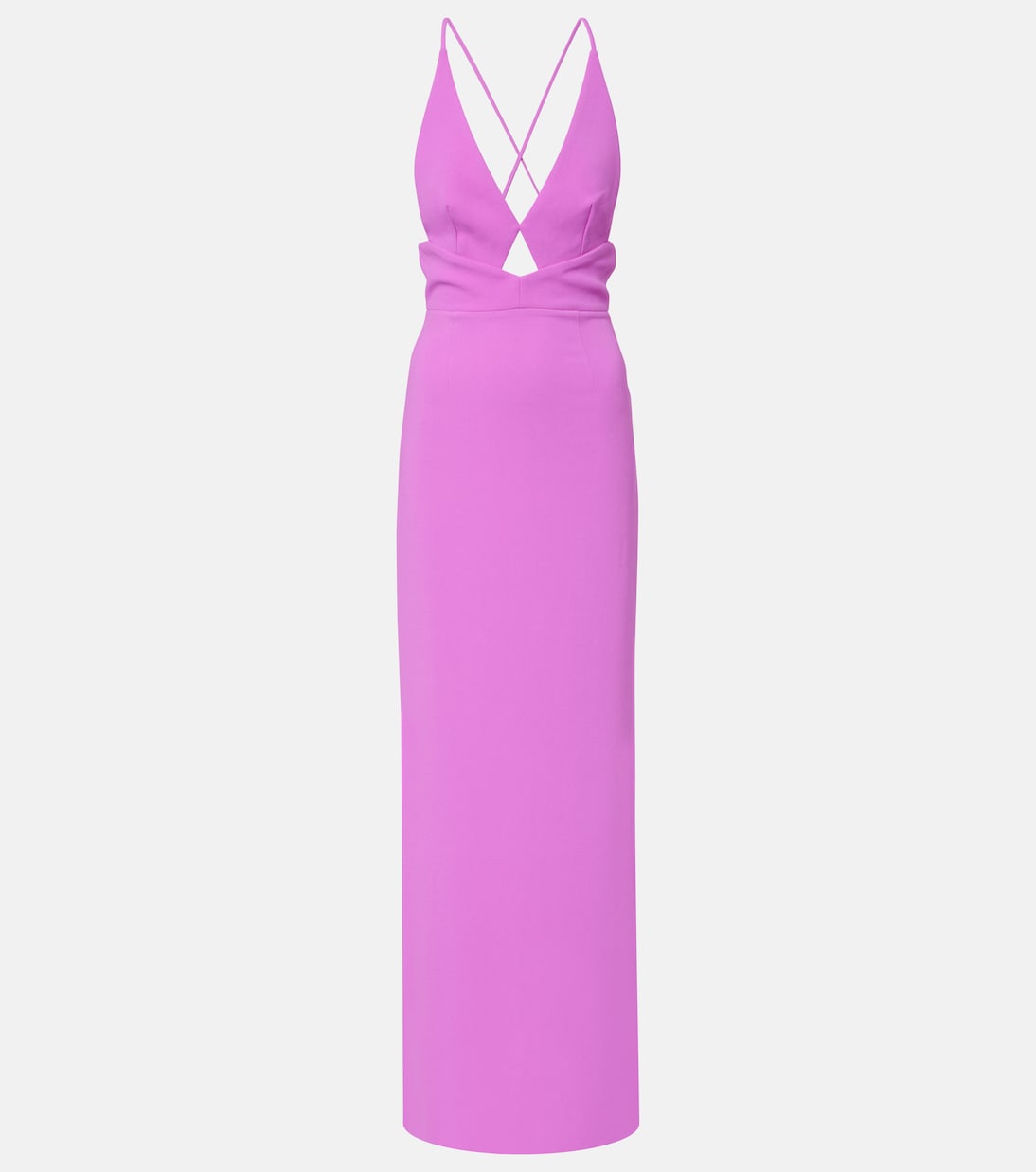 Vestido largo Milly de crepé | Solace London