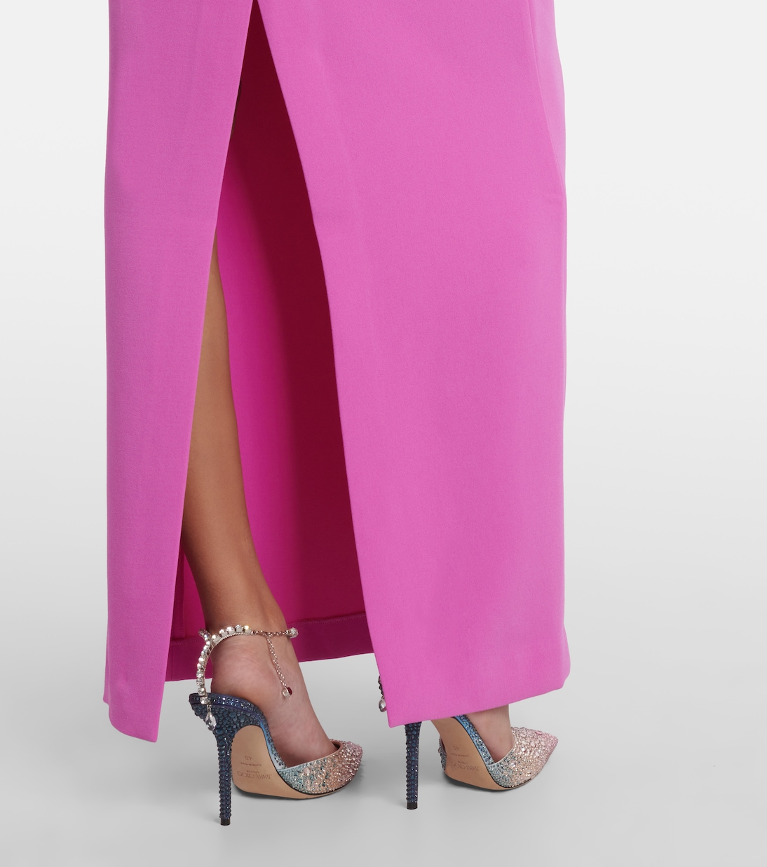 Vestido largo Milly de crepé | Solace London