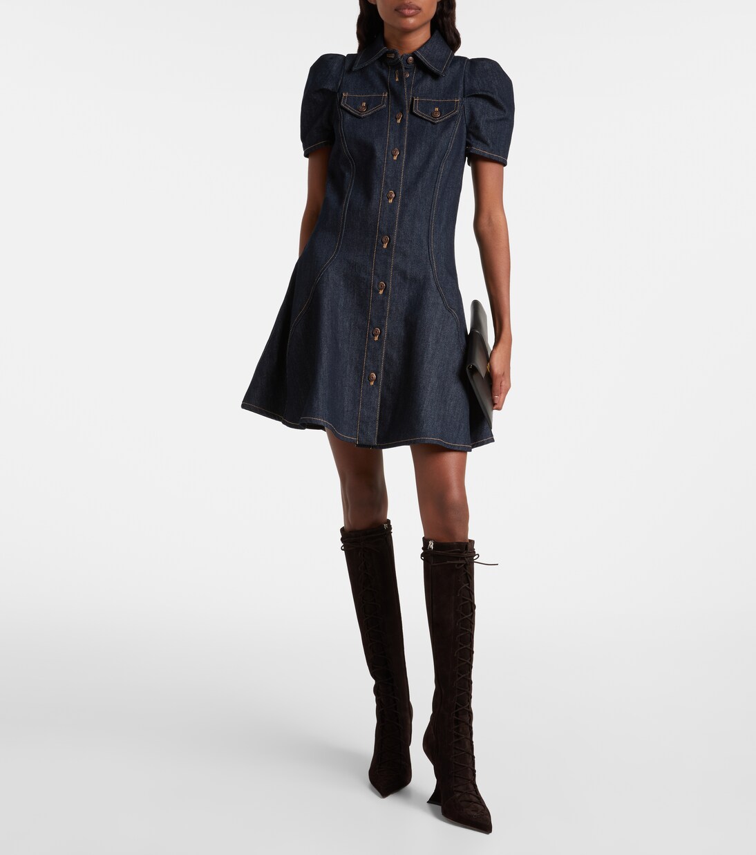Nina 105 suede knee-high boots | Paris Texas
