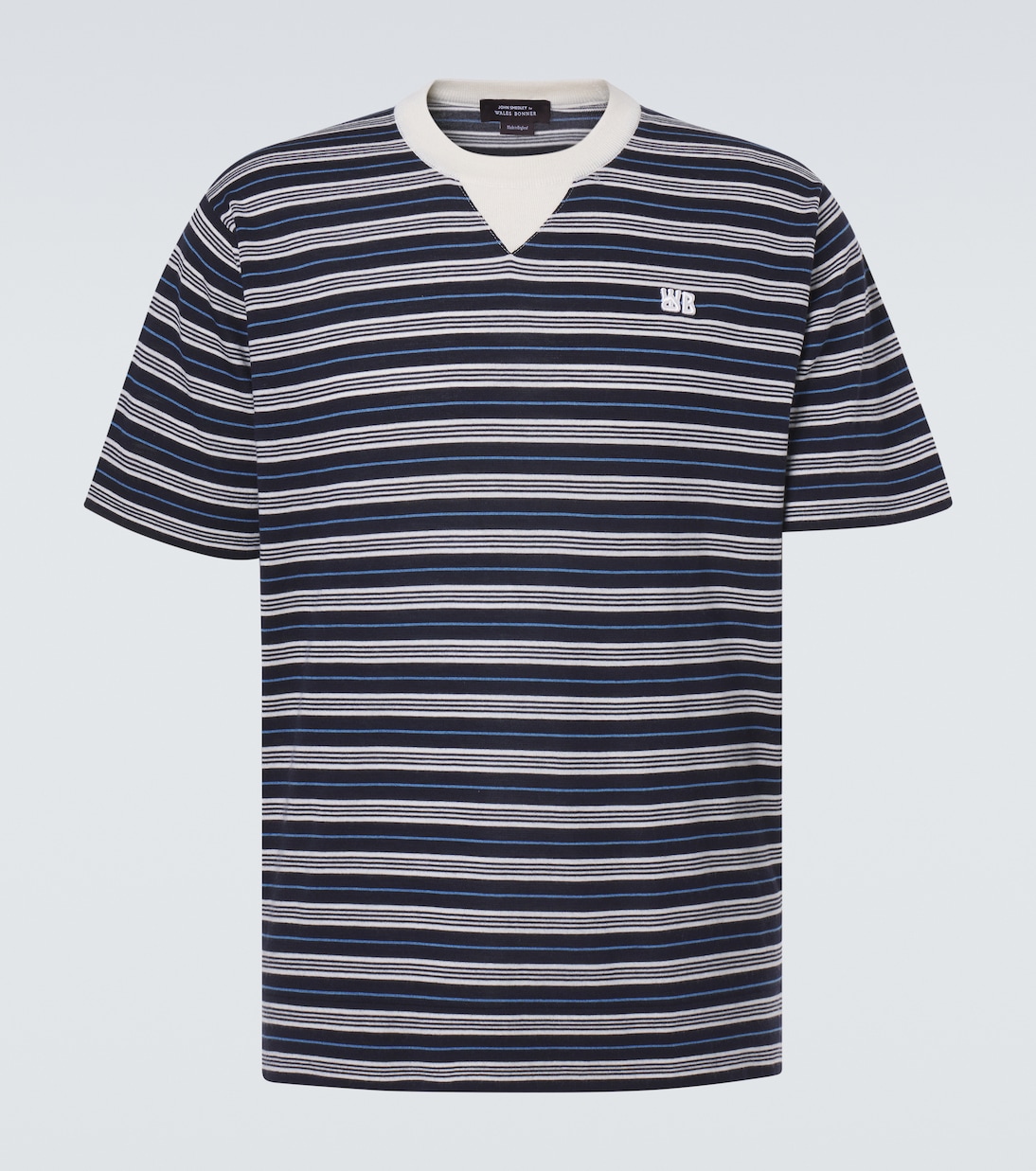 Song striped wool and cotton T-shirt | Wales Bonner
