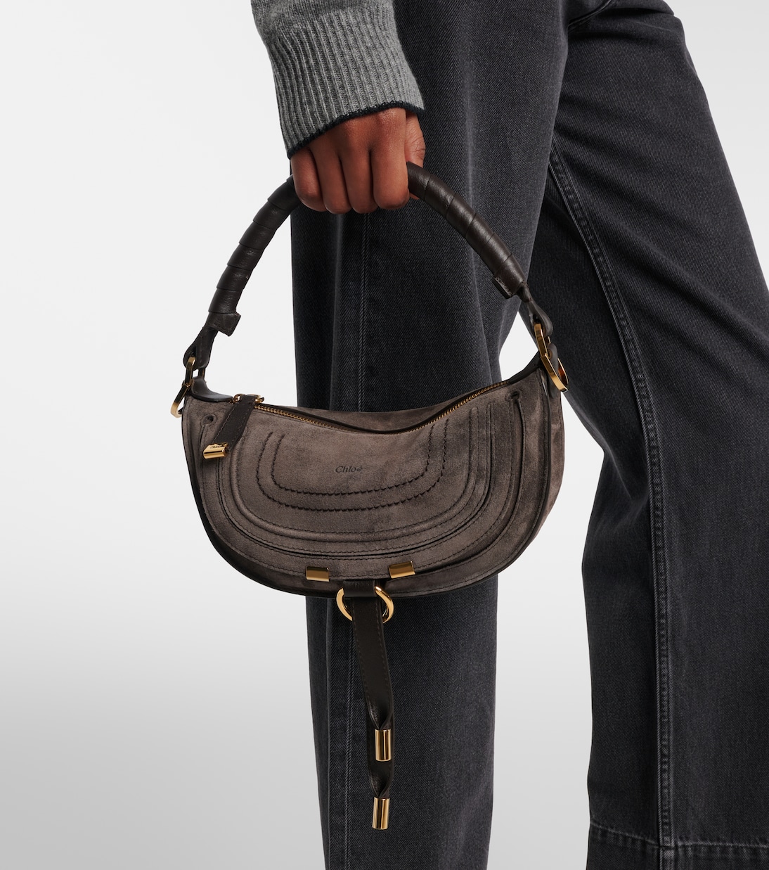 Marcie Mini suede shoulder bag | Chloé