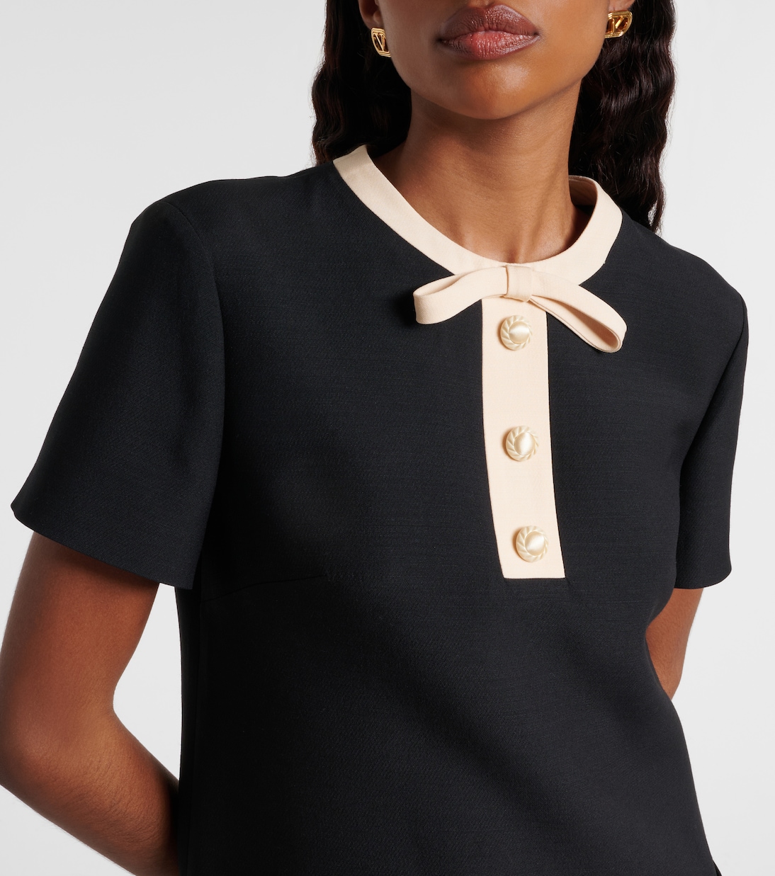 Minikleid VGold aus Crepe Couture | Valentino