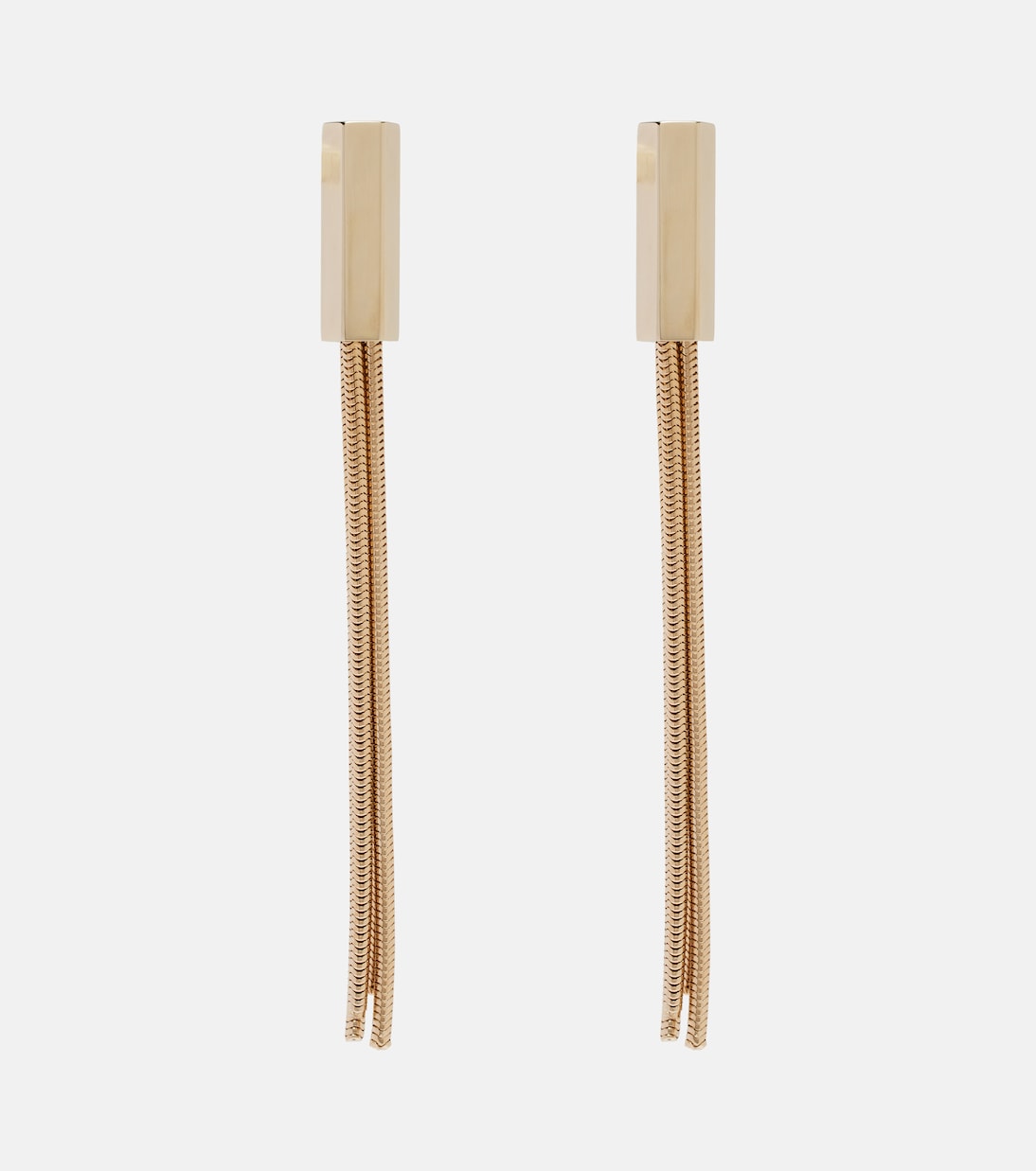 Axis chain-detail drop earrings | Tom Ford