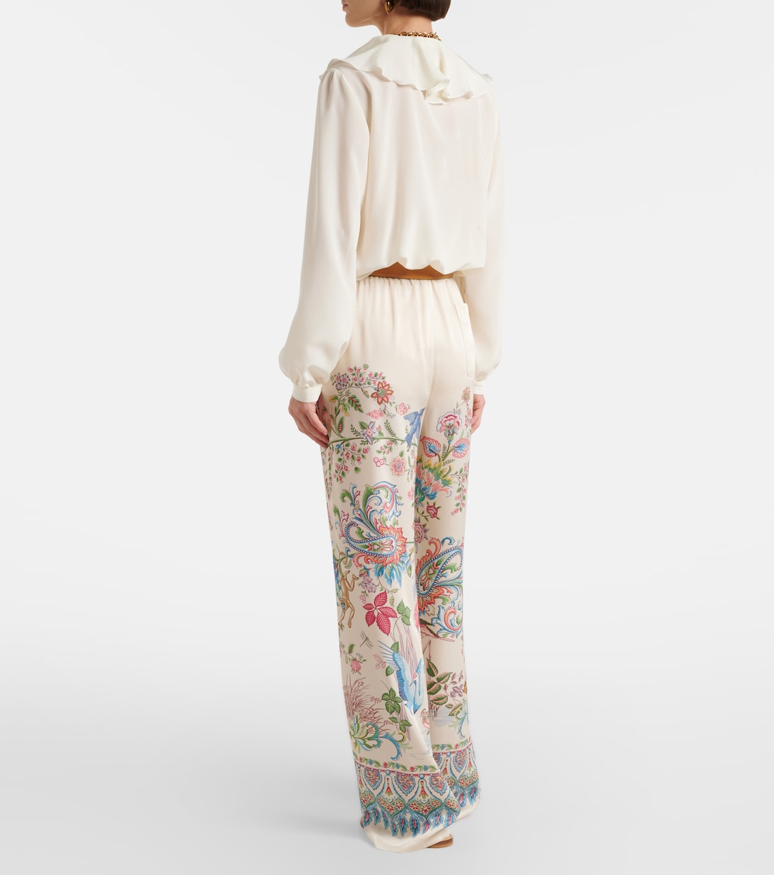 Floral wide-leg pants | Etro
