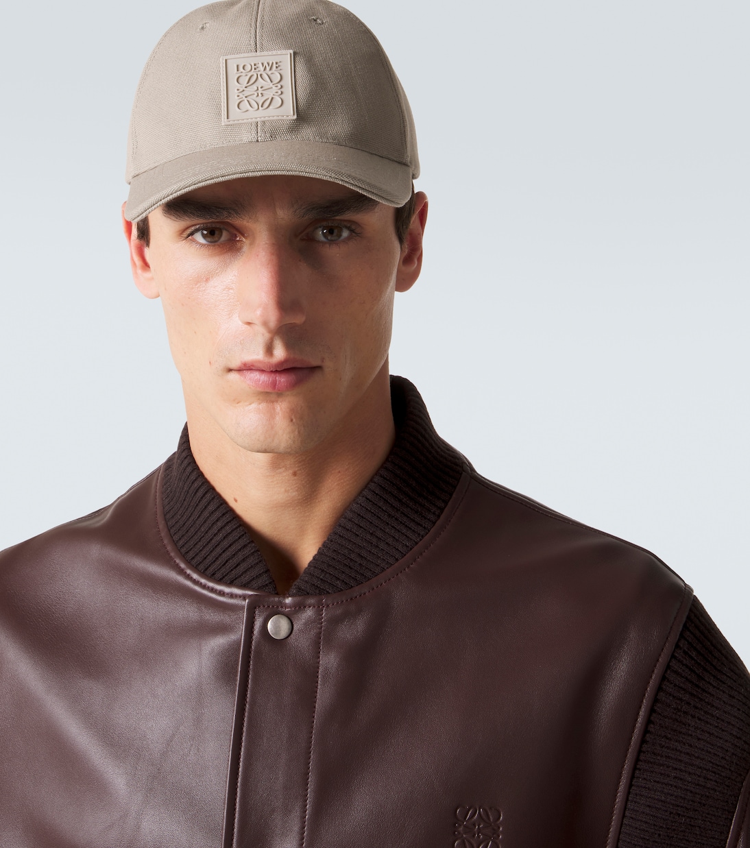Cappello da baseball Anagram in canvas di cotone | Loewe