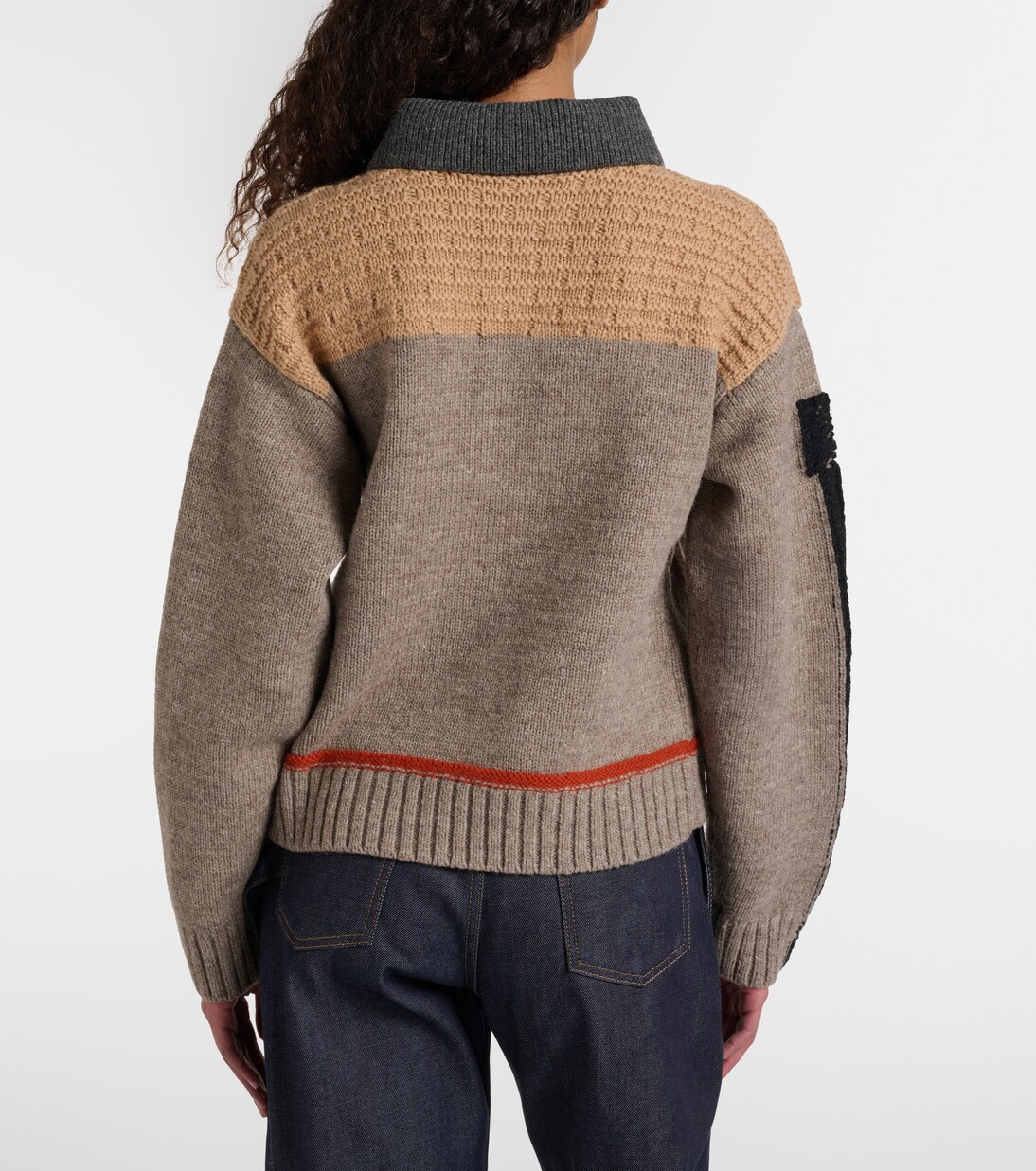 Polopullover aus Woll-Jacquard | JW Anderson