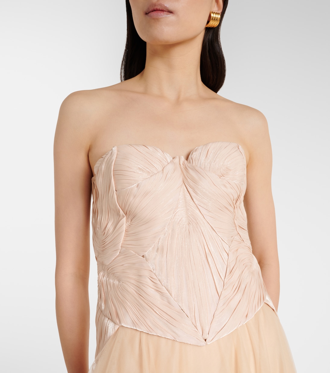 Bustier-Robe Lucasta aus Georgette | Costarellos