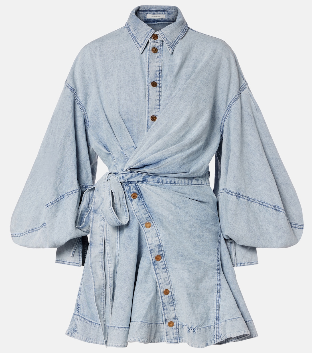 Rebellion denim minidress | Zimmermann