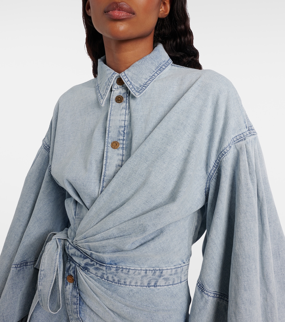 Rebellion denim minidress | Zimmermann