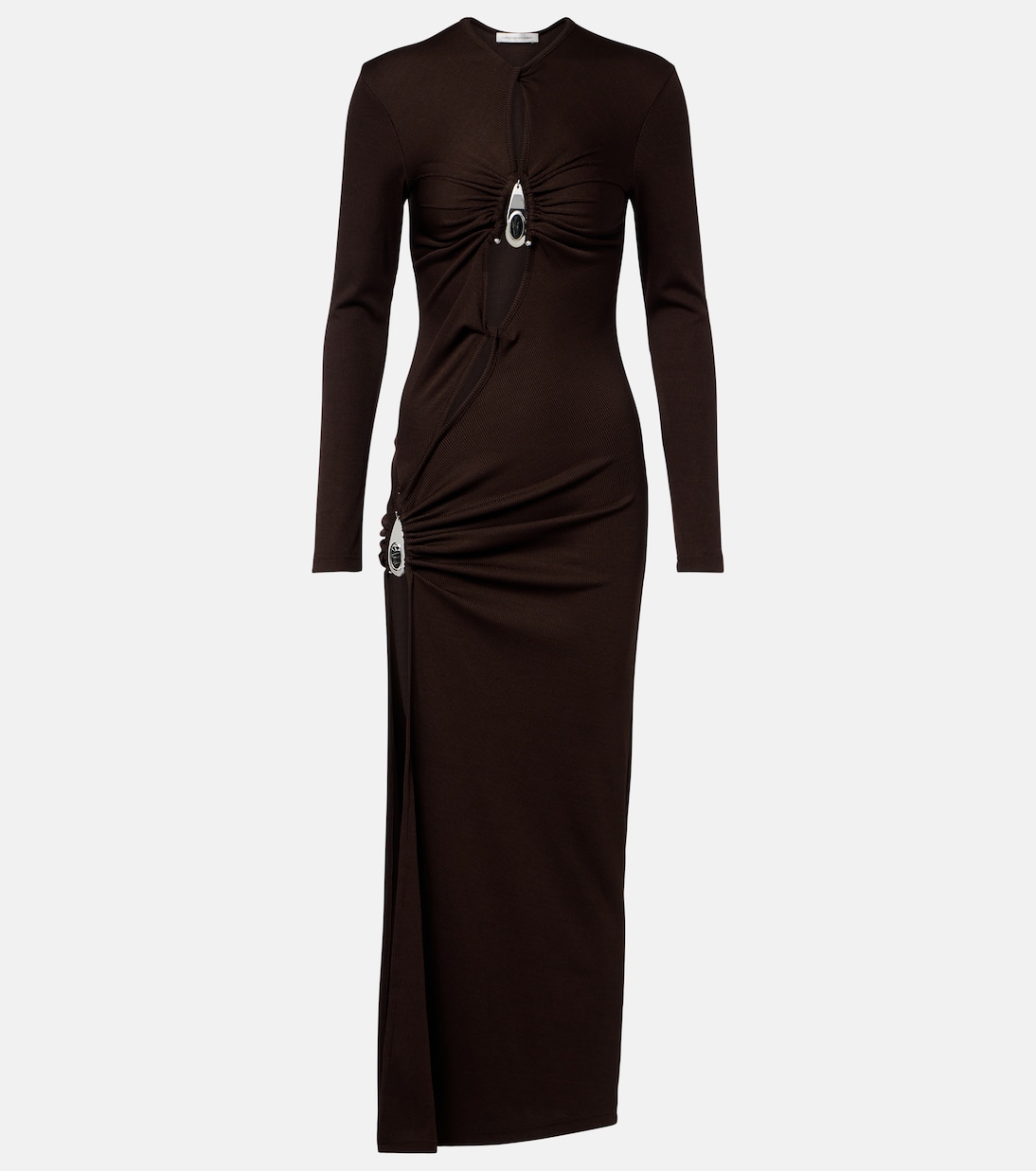 Cutout ribbed-knit midi dress | Christopher Esber