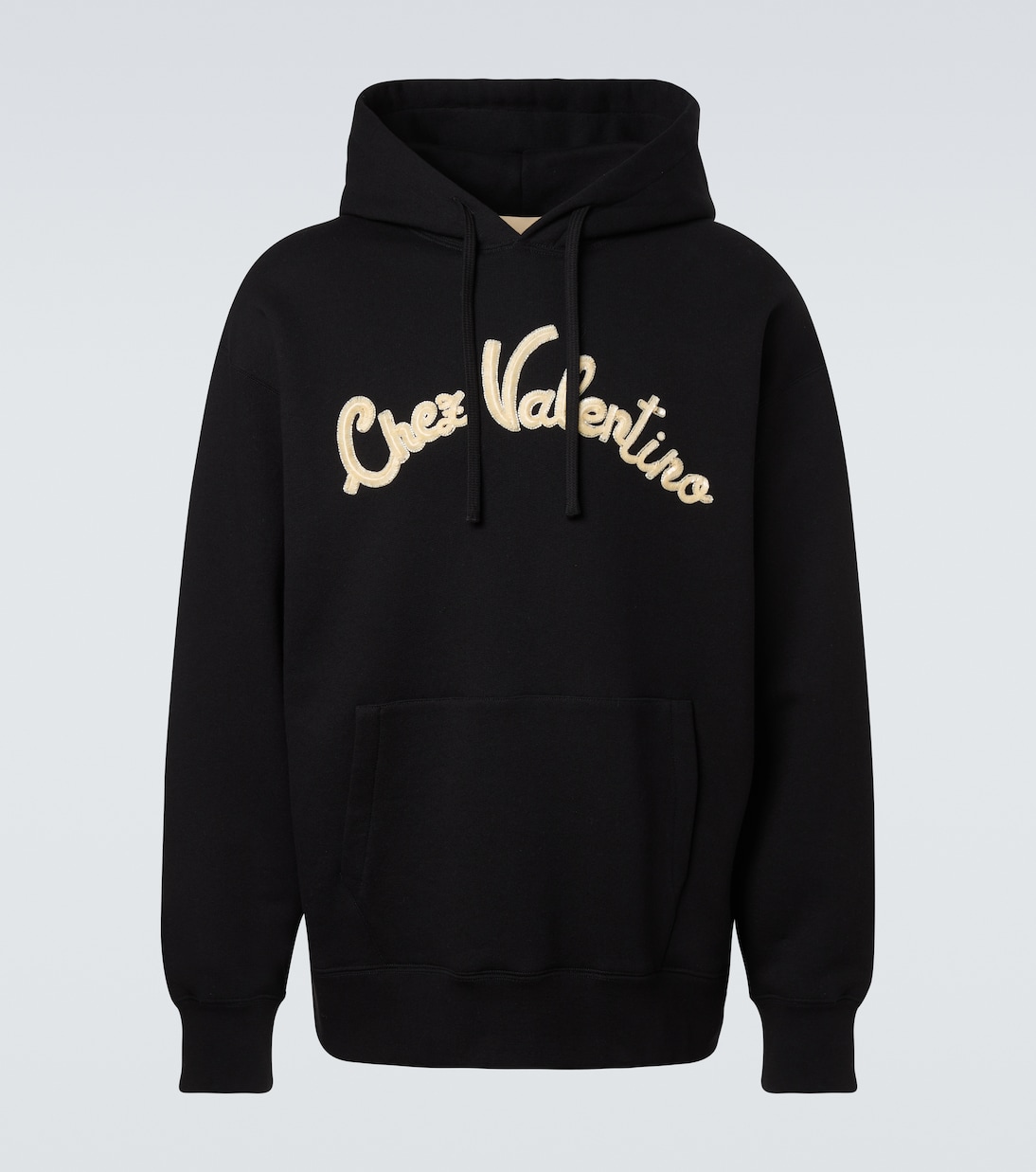 Chez Valentino cotton jersey hoodie | Valentino
