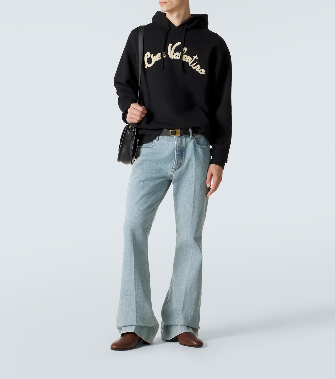 Chez Valentino cotton jersey hoodie | Valentino