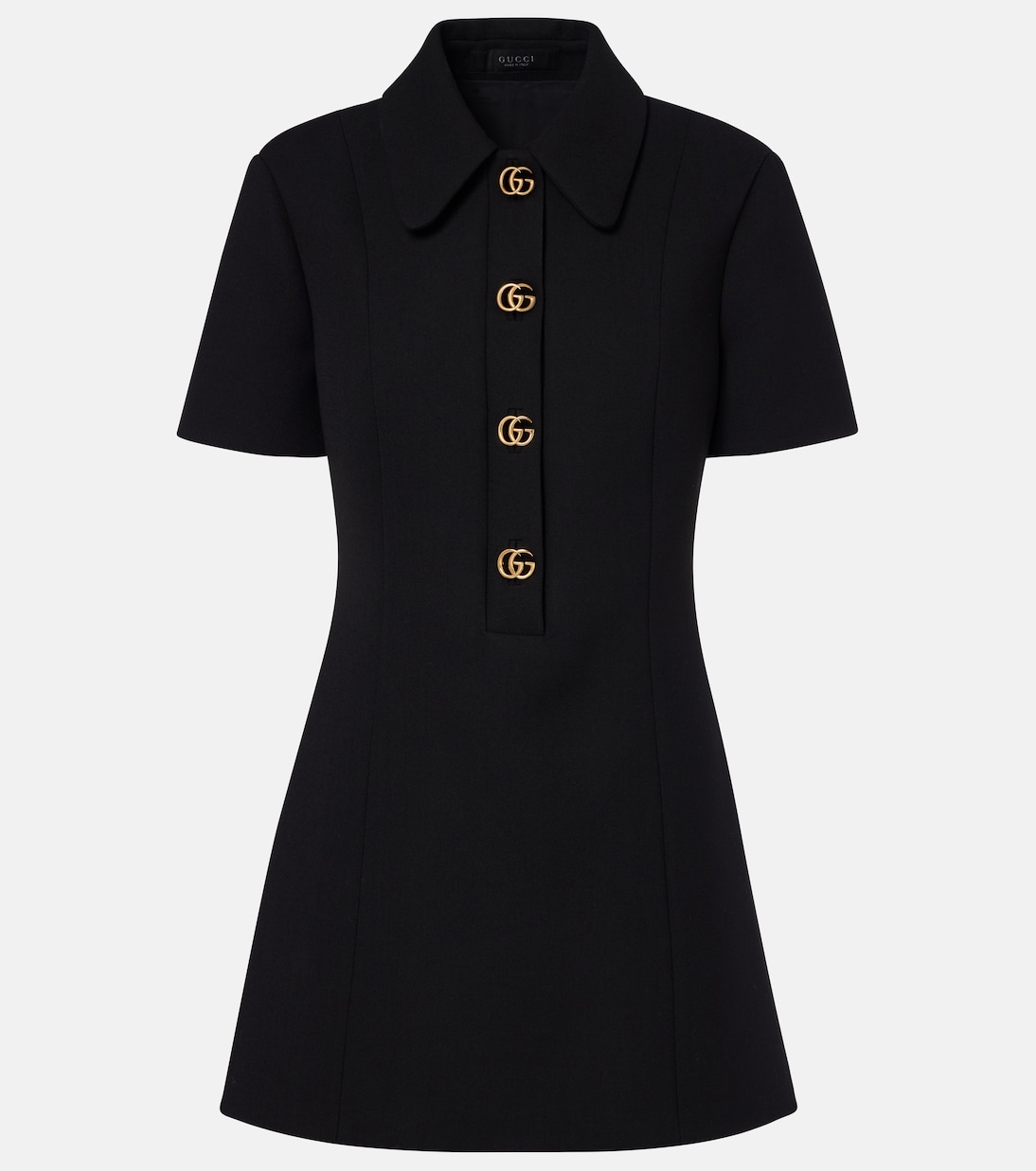 Double G wool crêpe minidress | Gucci
