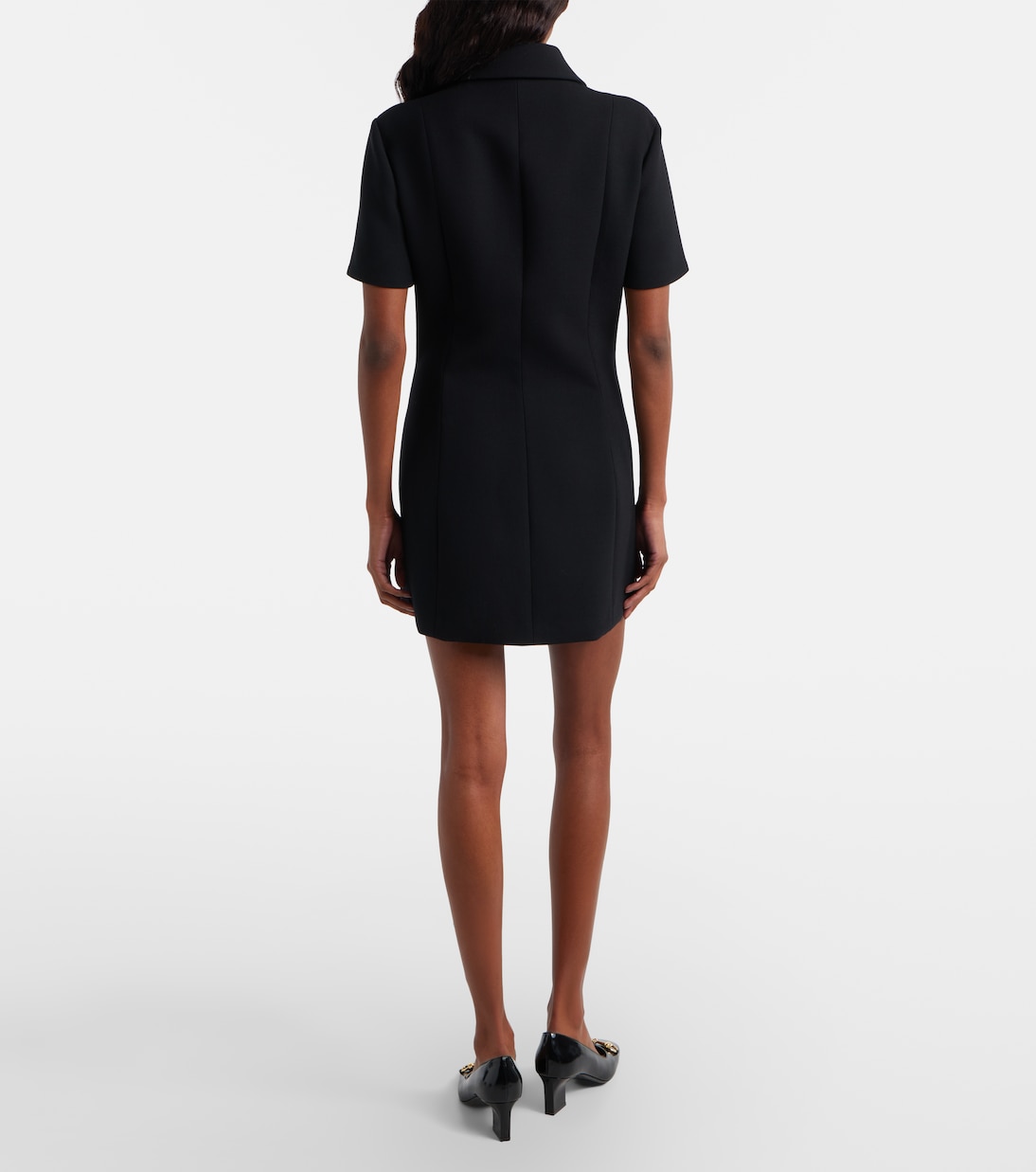 Double G wool crêpe minidress | Gucci
