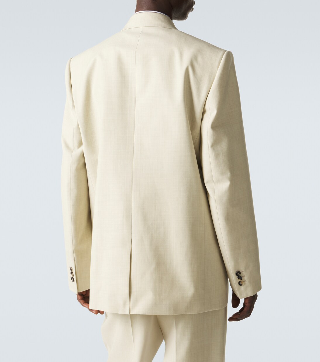 Chaqueta de traje de gabardina de lana y algodón | Bottega Veneta