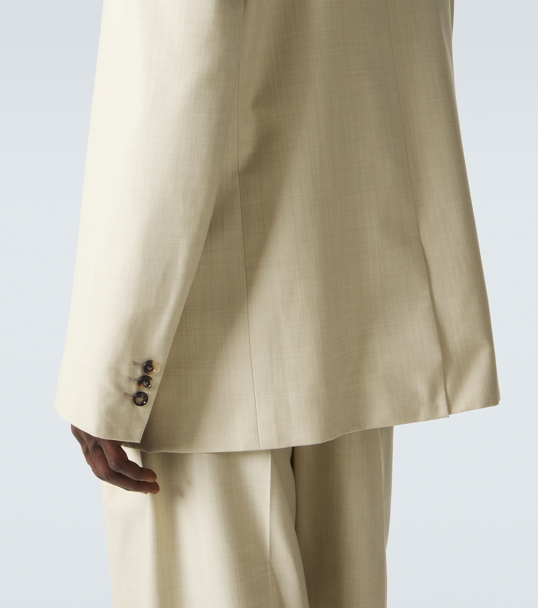 Chaqueta de traje de gabardina de lana y algodón | Bottega Veneta