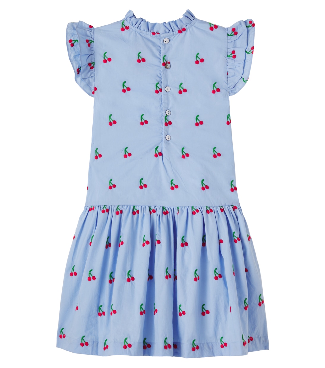 Rita embroidered ruffled dress | La Coqueta