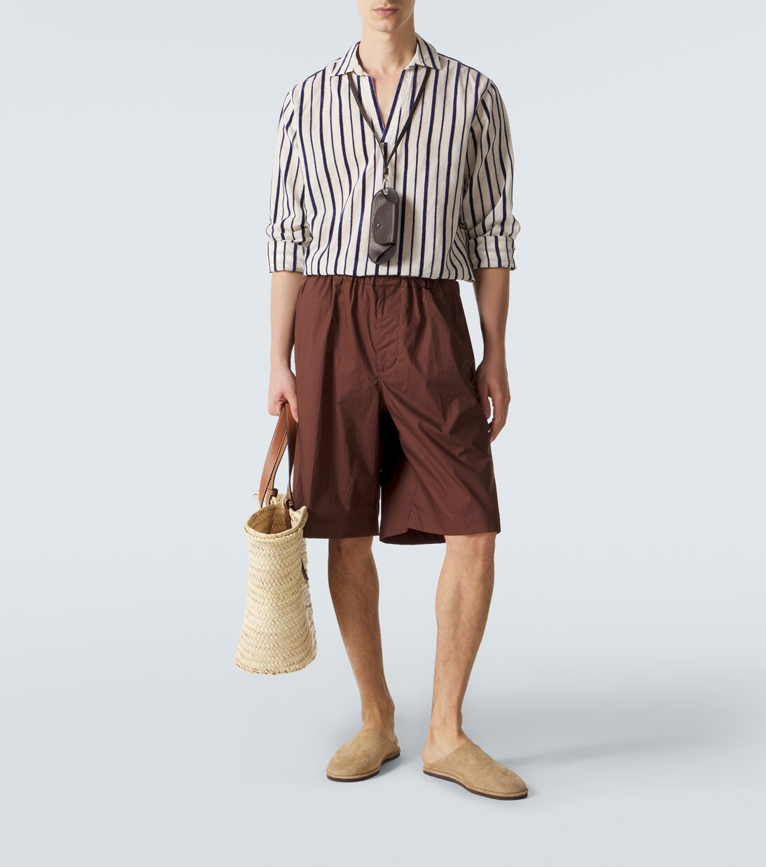 Ridley striped cotton-blend shirt | Orlebar Brown