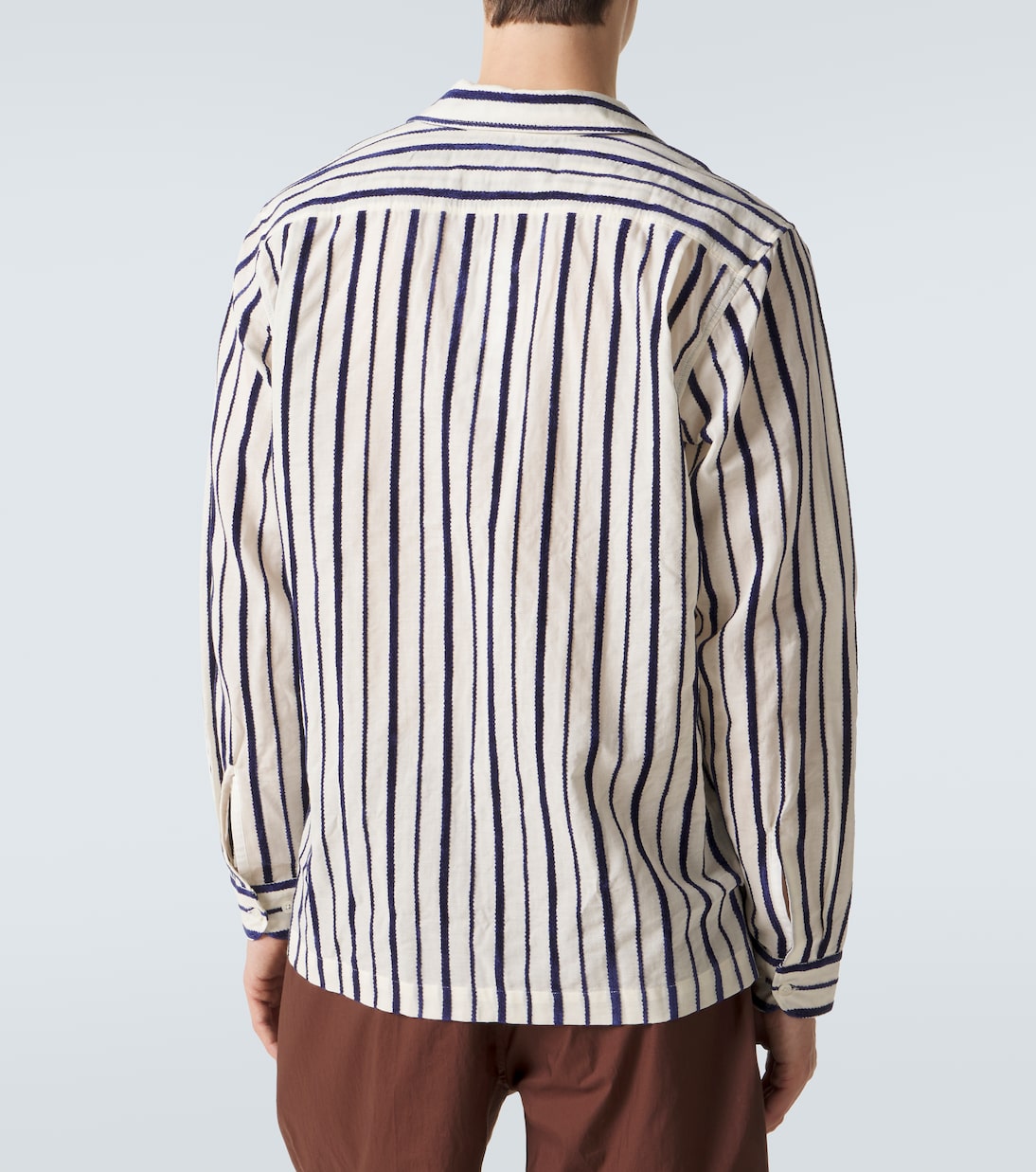 Ridley striped cotton-blend shirt | Orlebar Brown