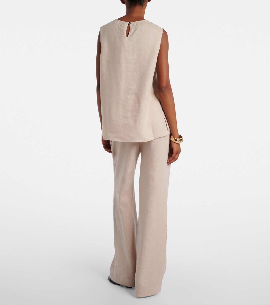 Rivello 리넨 와이드 팬츠 | Asceno