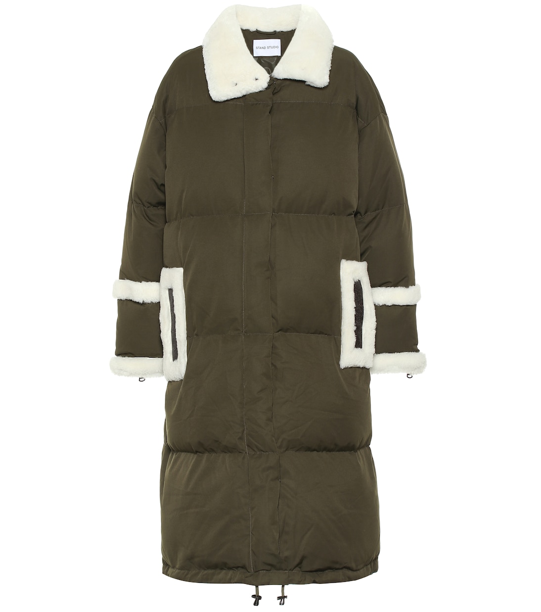 Mantel Gloria mit Faux Shearling | Stand Studio