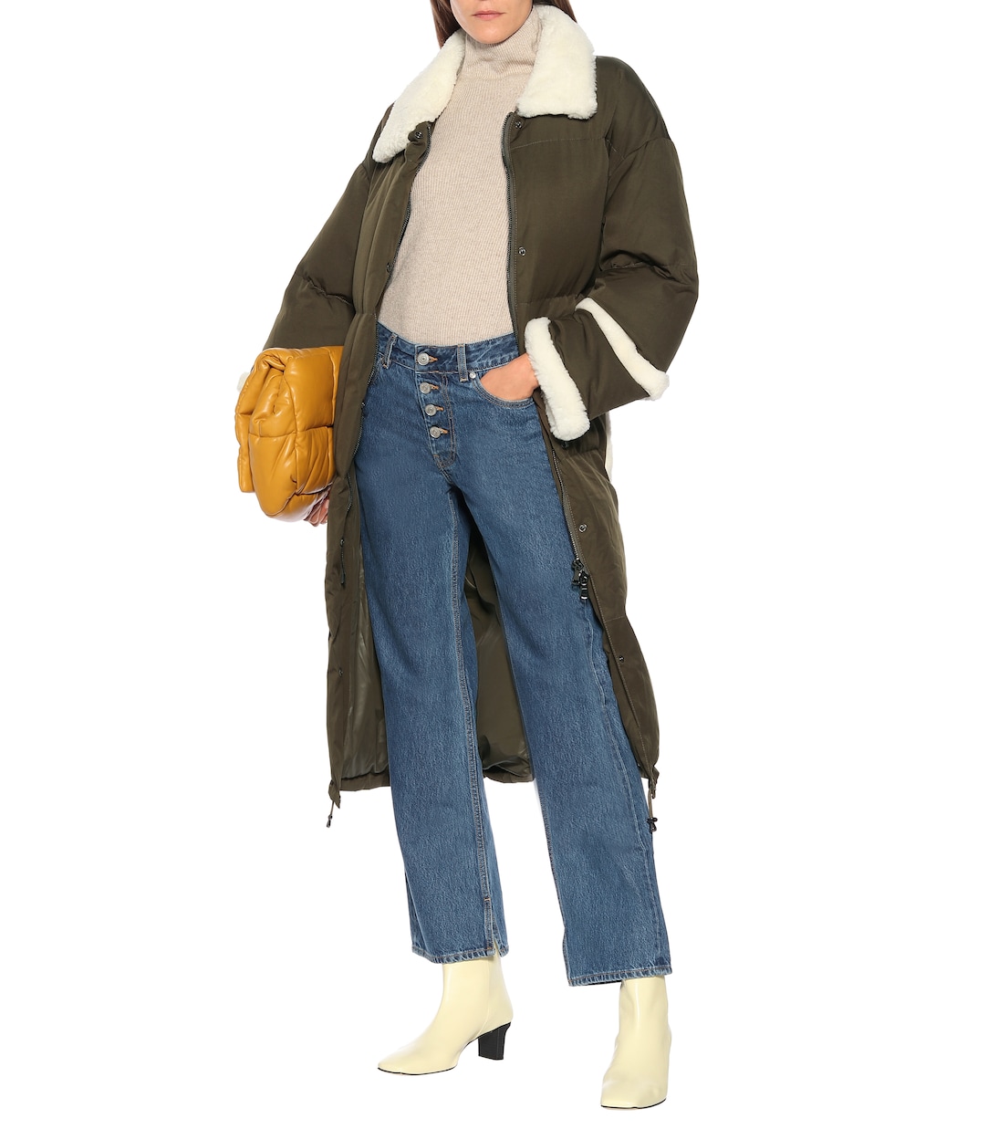 Mantel Gloria mit Faux Shearling | Stand Studio
