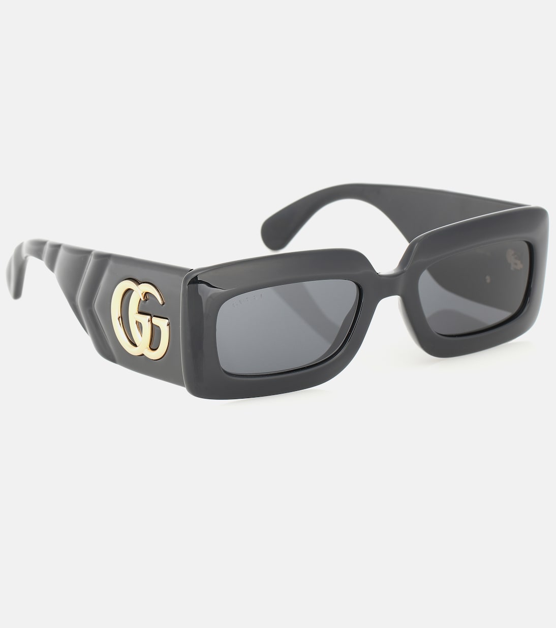 Occhiali da sole rettangolari GUCCI con logo Double G, stile giovane e trendy