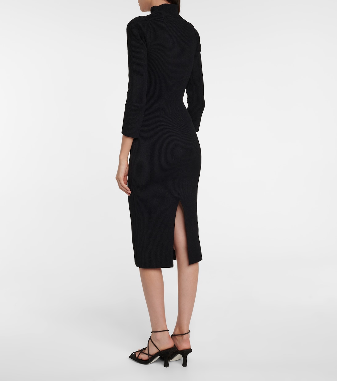 Mischa ribbed-knit midi dress | Khaite