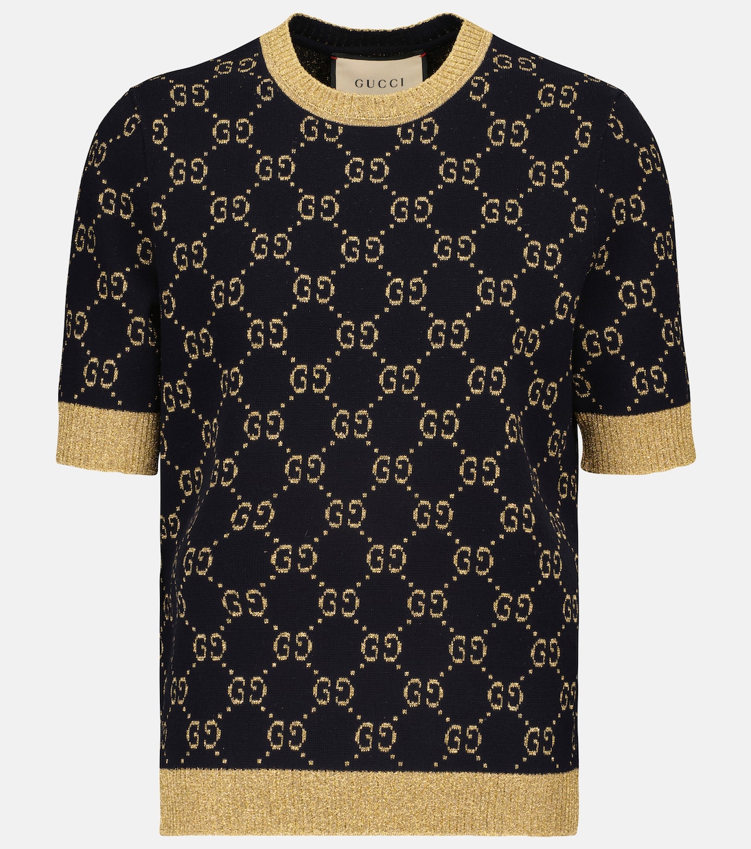 Top de lamé en mezcla de algodón | Gucci