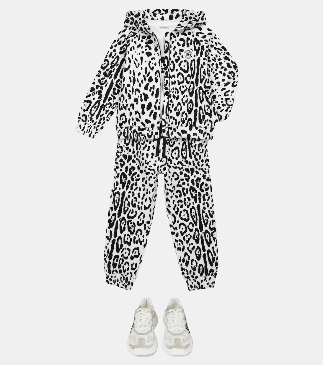Felpa in misto cotone con cappuccio | Dolce&Gabbana Kids