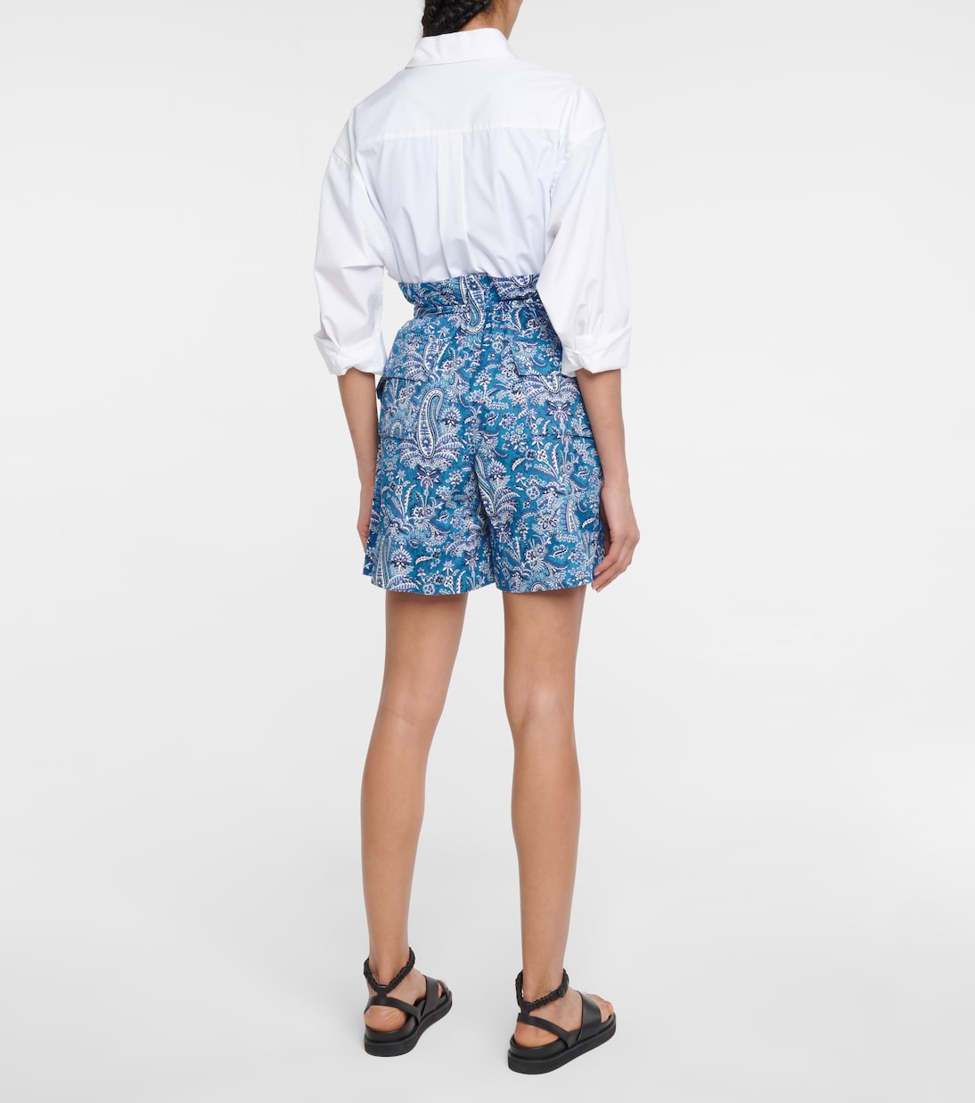 Bermuda in cotone con stampa paisley | Etro