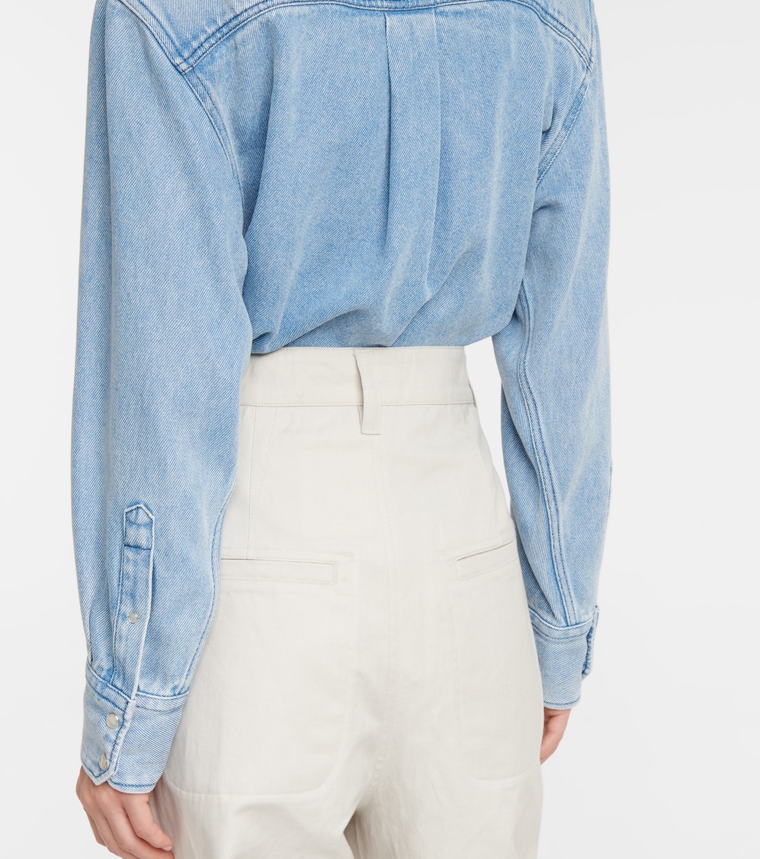 Ketzia high-rise cotton and linen pants | Marant Etoile