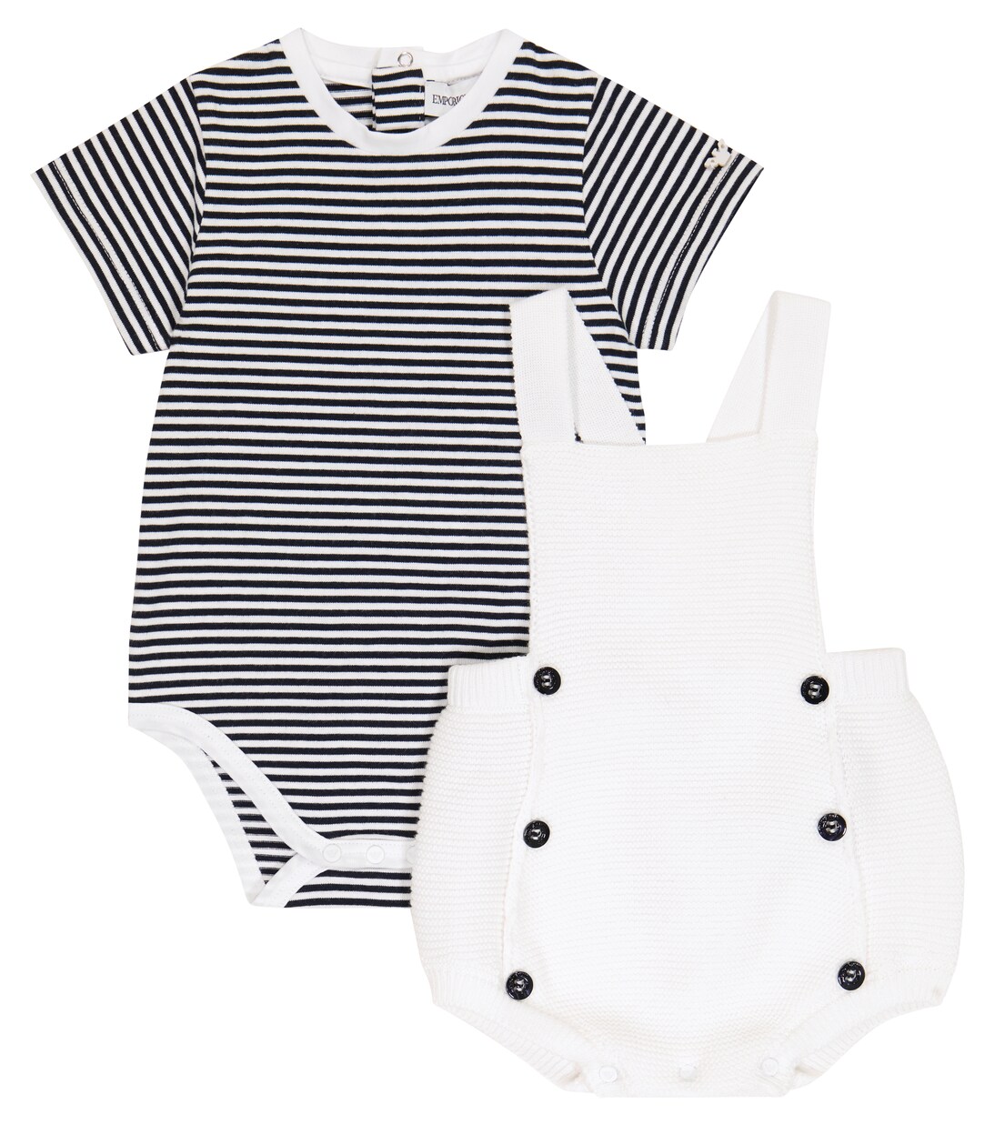 Baby set of 2 cotton rompers | Emporio Armani Kids