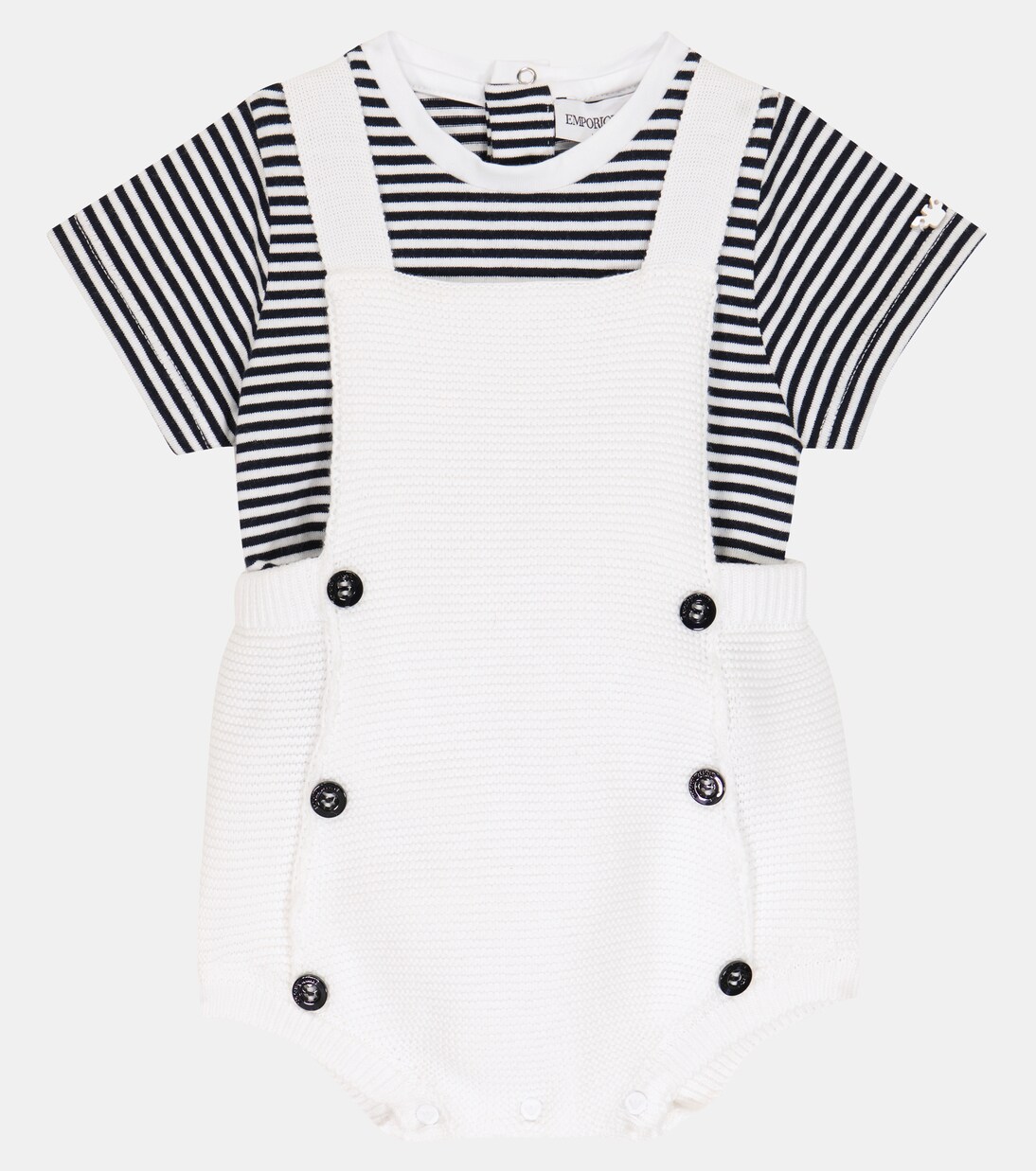 Baby set of 2 cotton rompers | Emporio Armani Kids