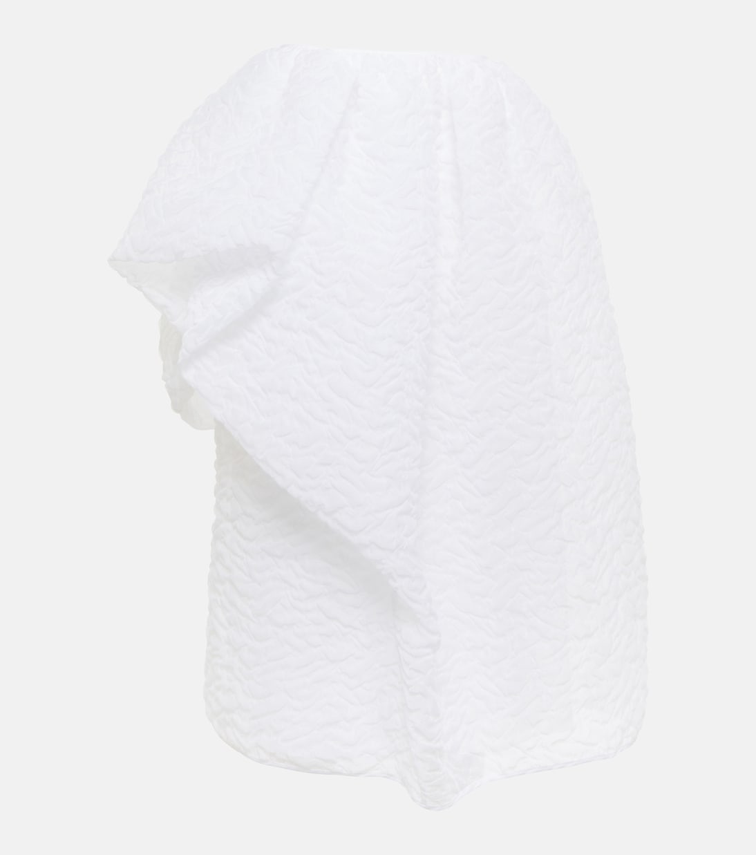 Ferris ruffle-trimmed cloqué midi skirt | Cecilie Bahnsen