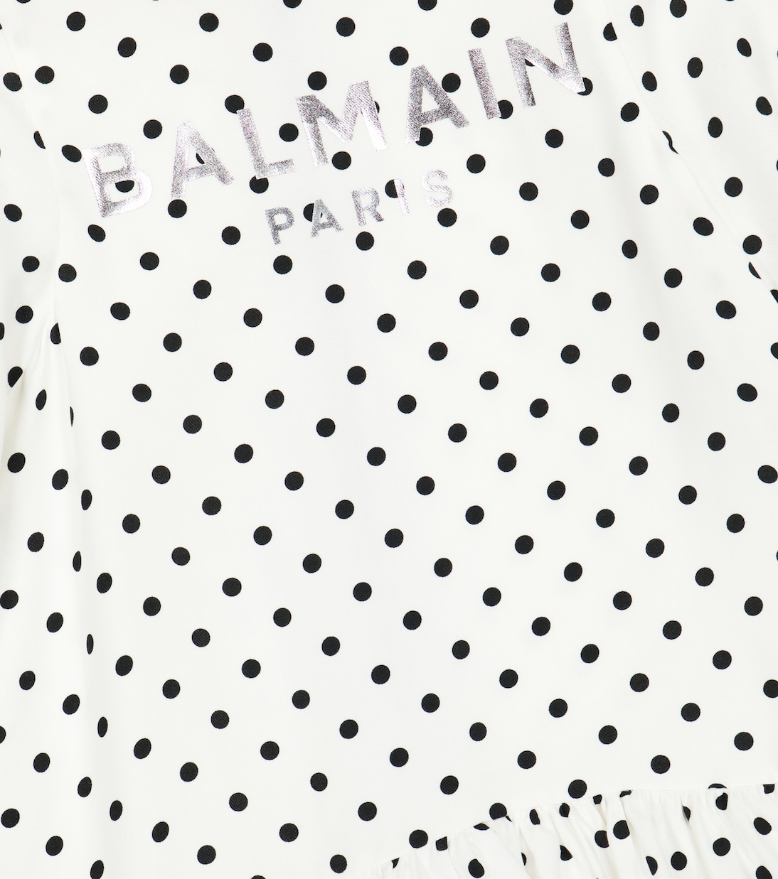 Logo polka-dot dress | Balmain Kids