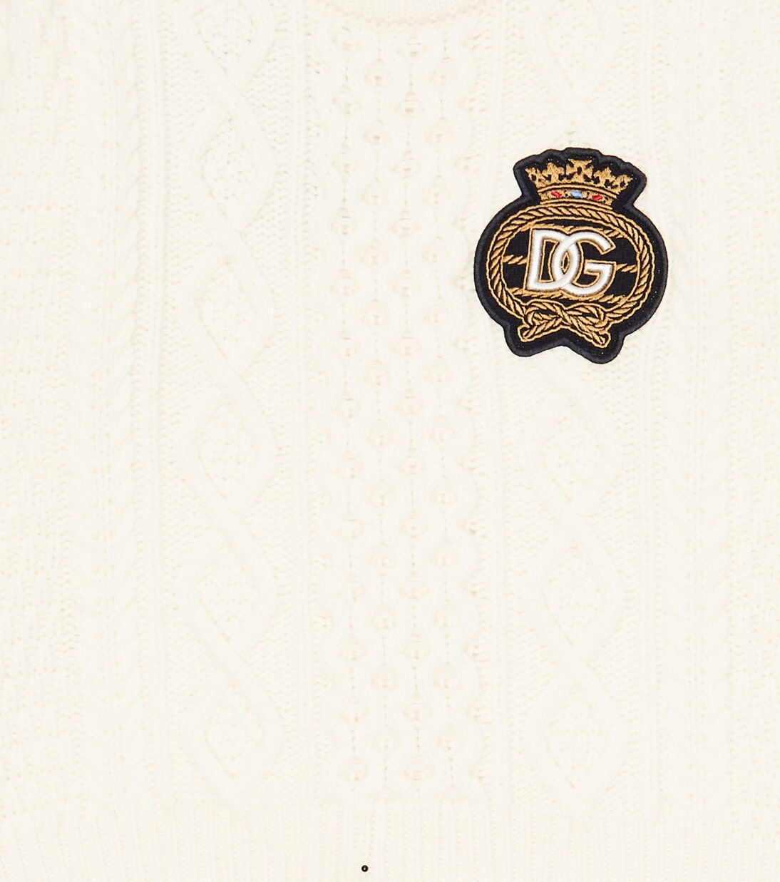 Pullover in lana con logo | Dolce&Gabbana Kids