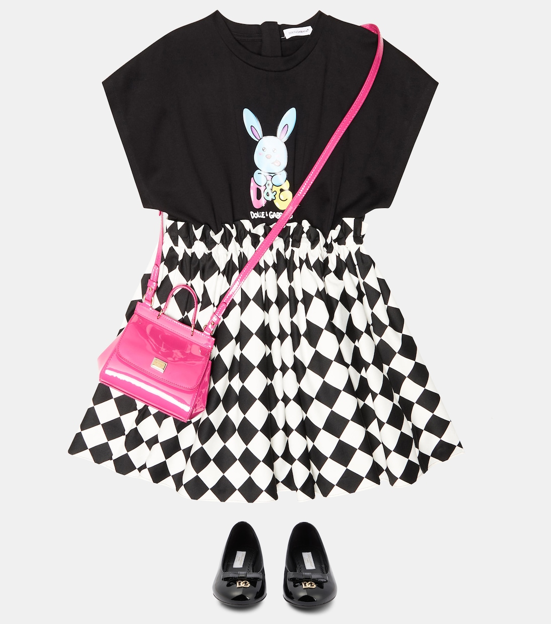 Kleid aus einem Baumwollgemisch | Dolce&Gabbana Kids