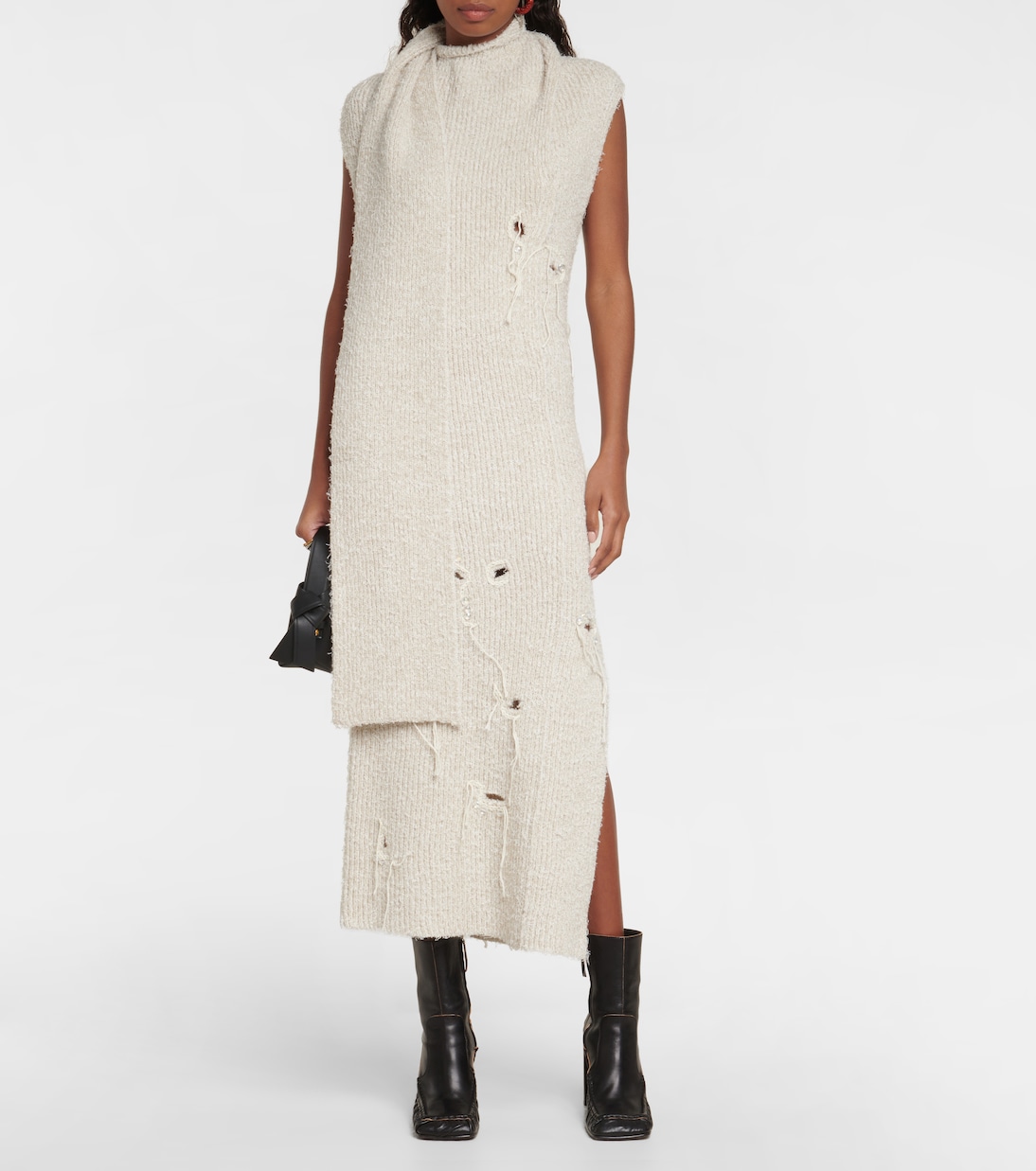 Vestido midi acanalado | Acne Studios