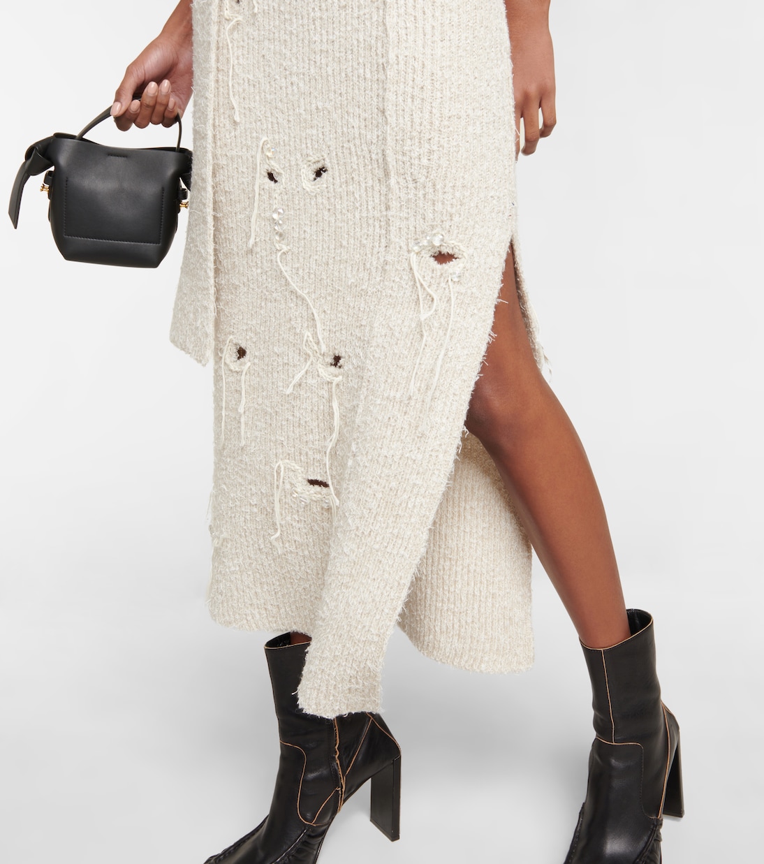 Vestido midi acanalado | Acne Studios