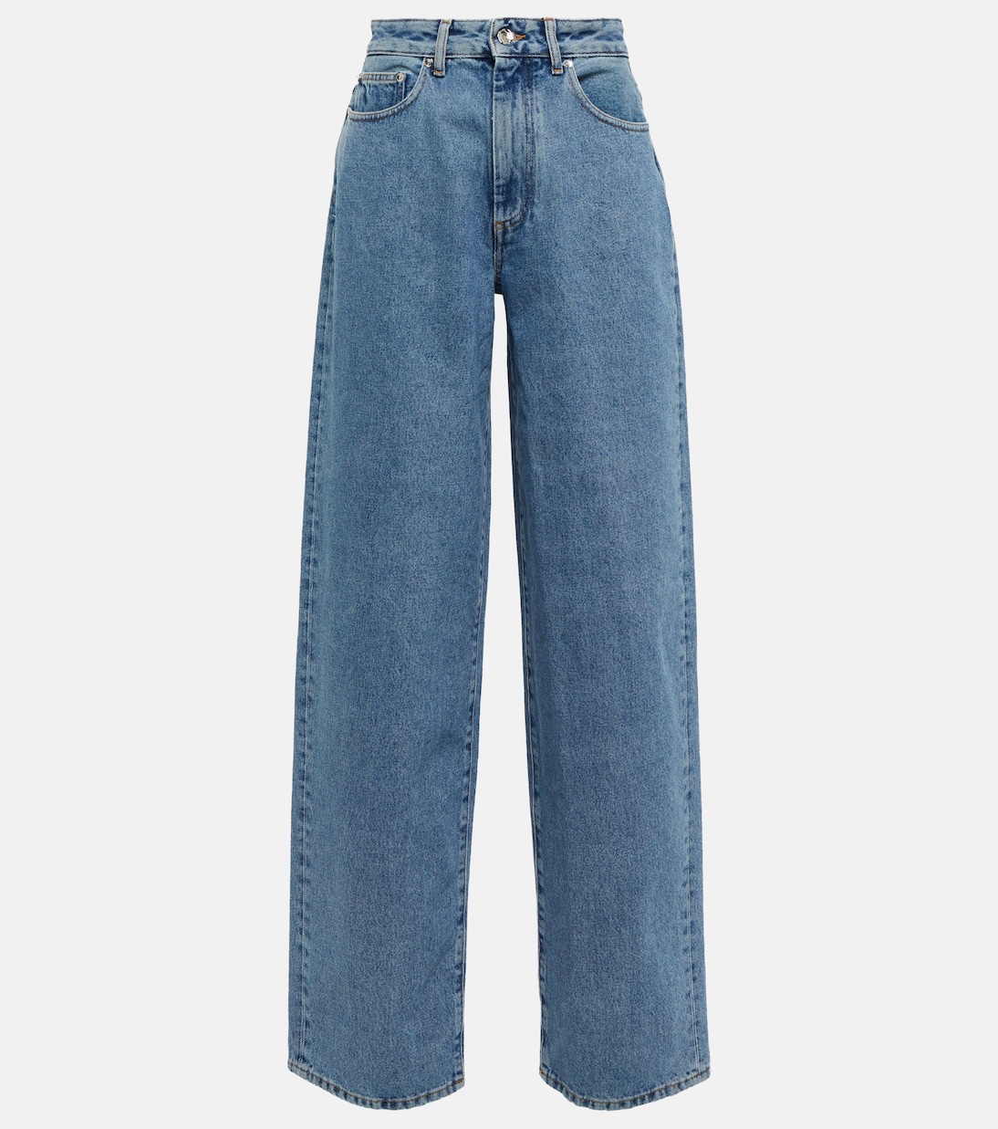 Jean baggy à taille mi-haute en coton | Off-White